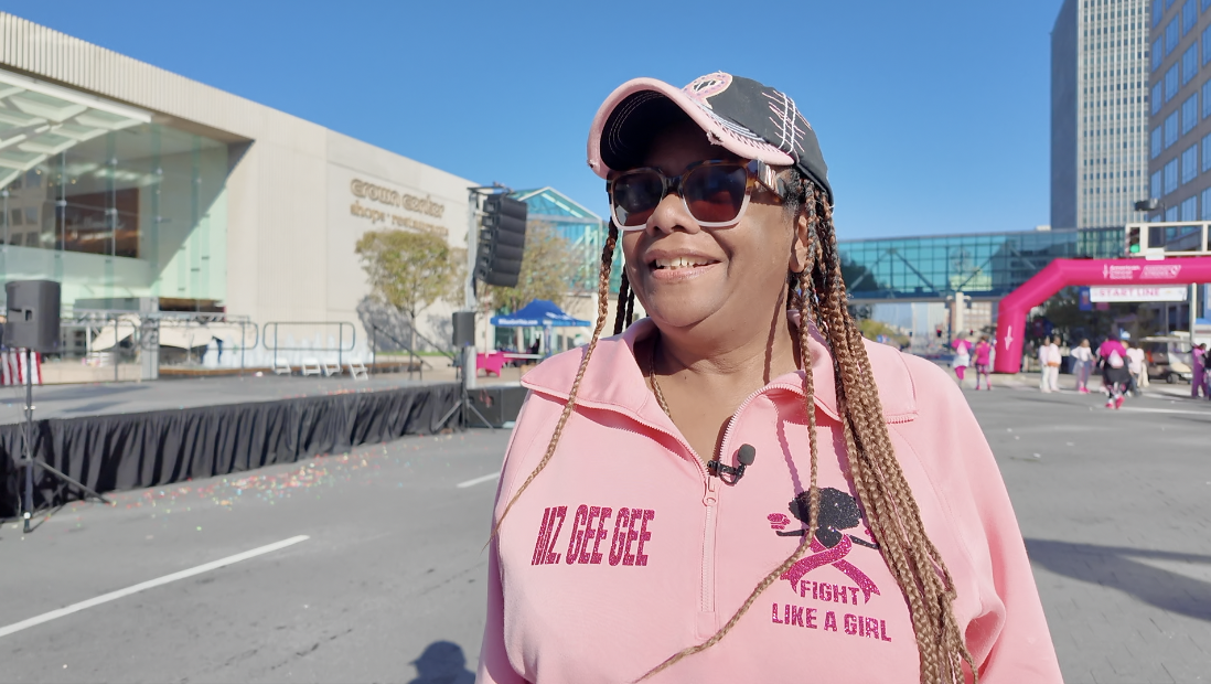 Garnice “Gee Gee” Robertson walked in honor of Cynthia Newsome