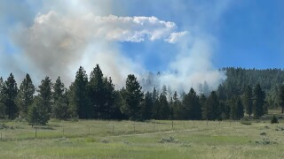 Wildland fire reported near Birdseye Road west of Helena