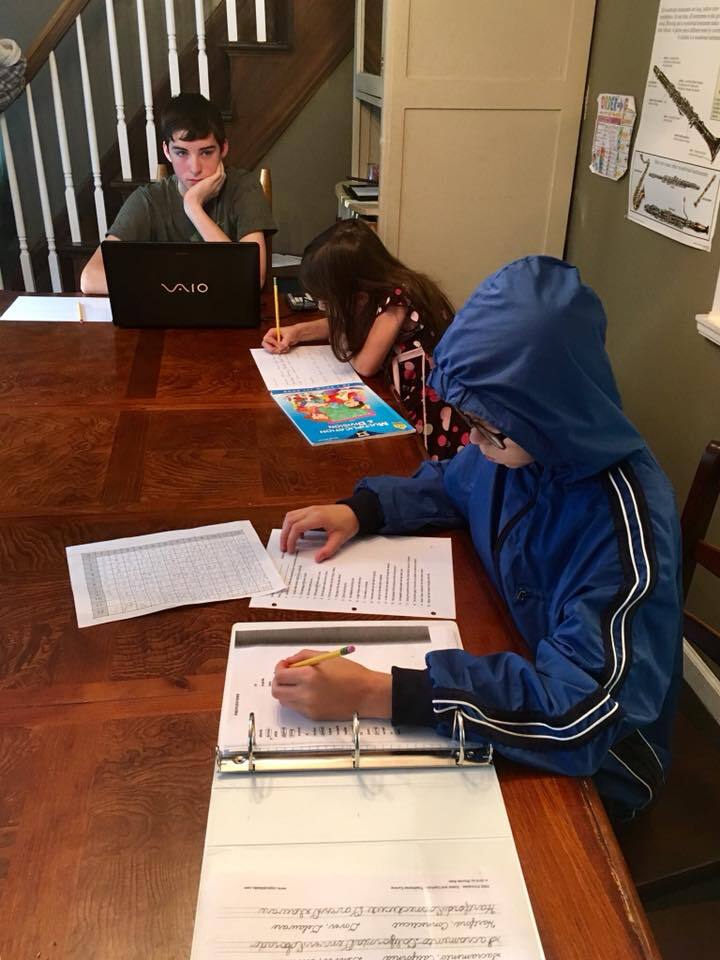 Sir Louis Family homeschooling