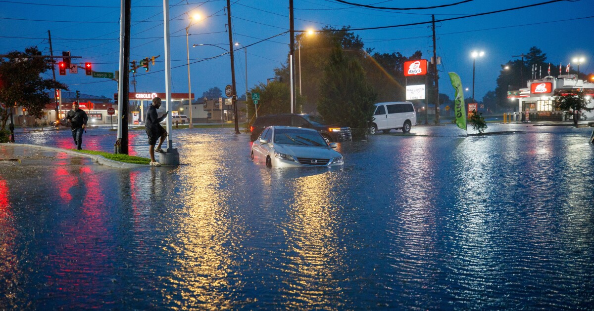 Tropical storm remnants drench Gulf states after tornadoes hit the Midwest