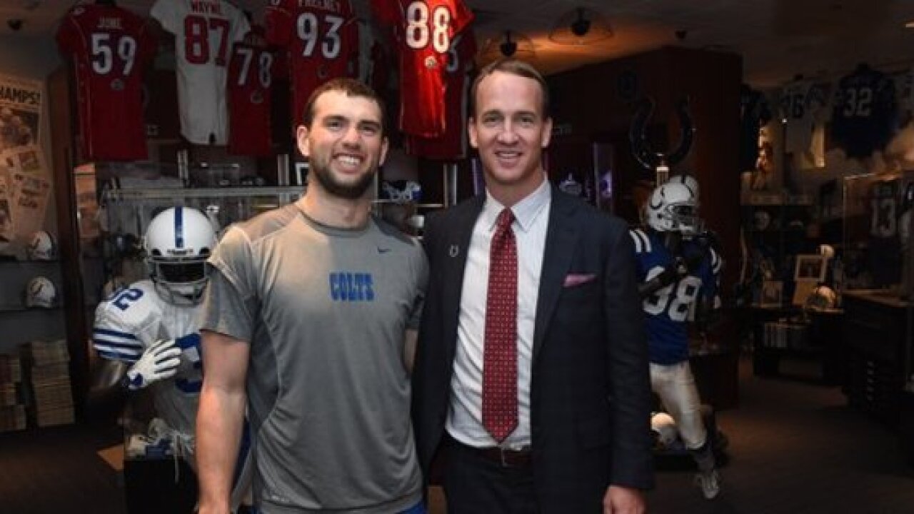 PHOTOS: Peyton comes back to Indy