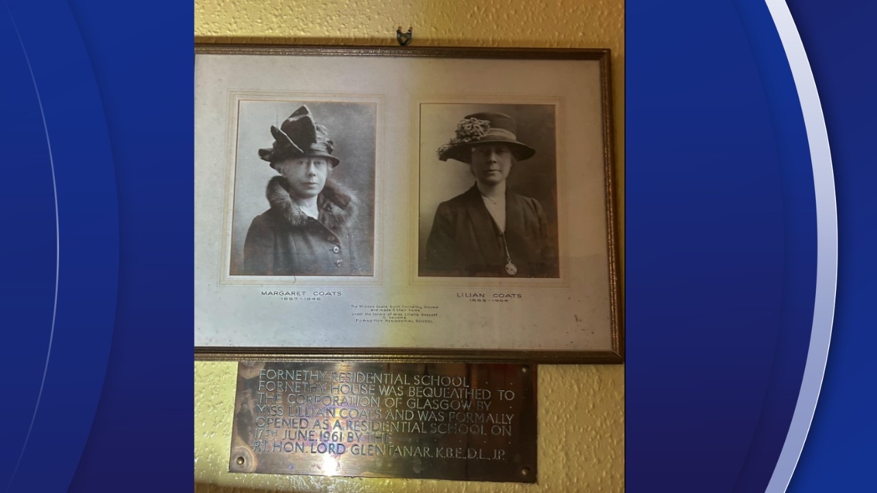 Pictures of the sisters who donated Fornethy Residential School to the Glasgow Council