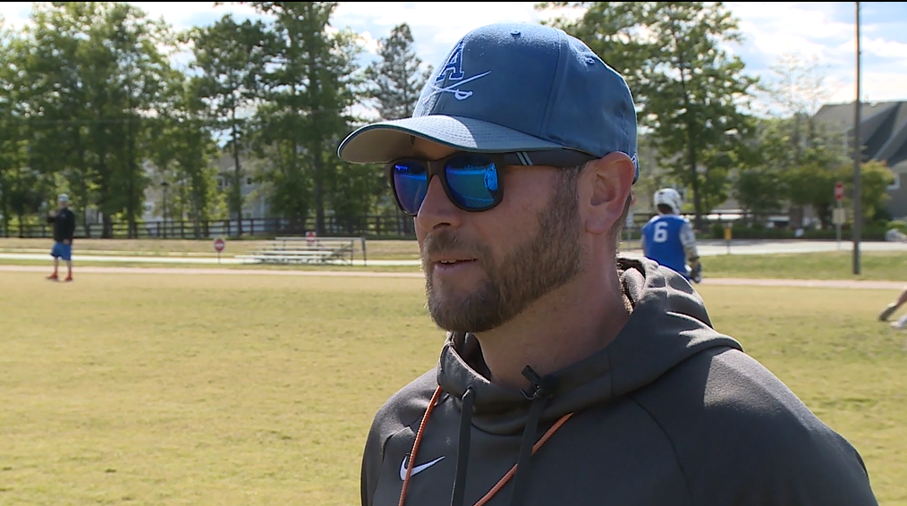Atlee lacrosse coach Fielding Crawford