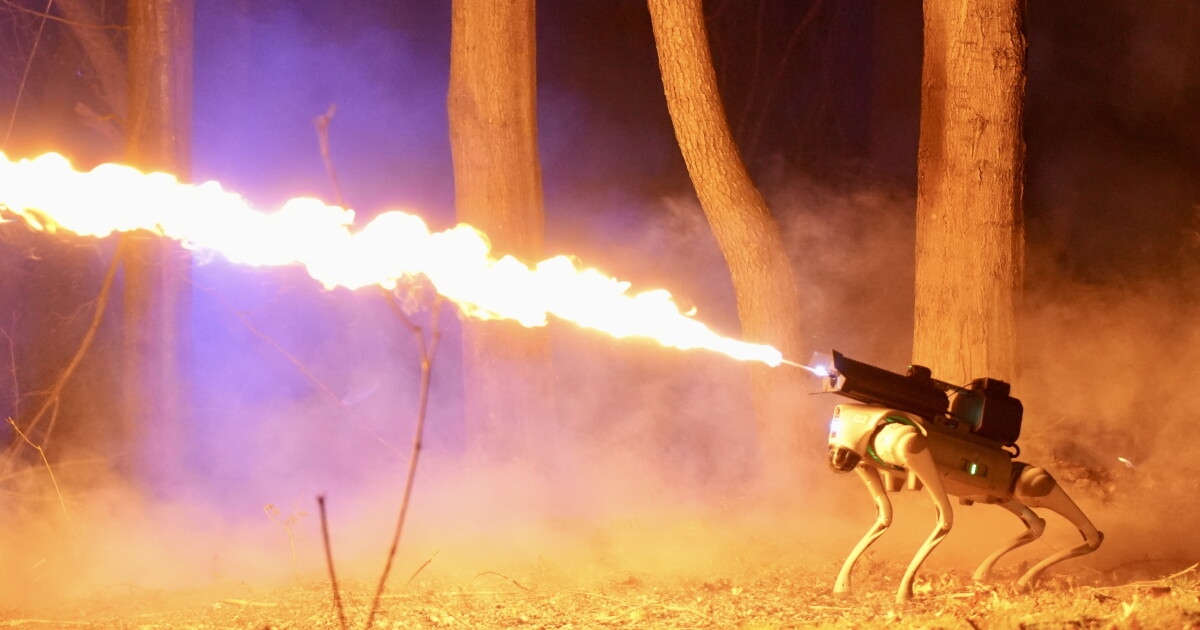 Meet Thermonator, a robotic dog equipped with a flamethrower - Vimarsana News