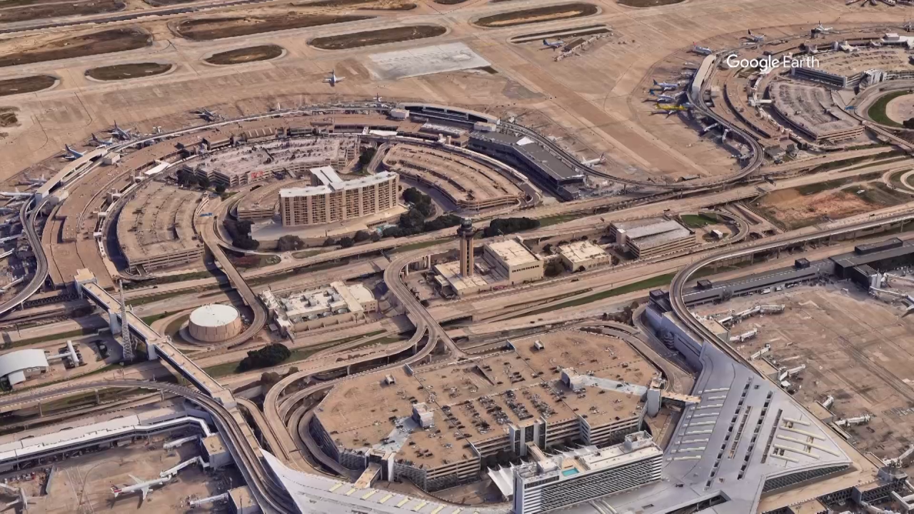Dallas Fort Worth International Airport aerial