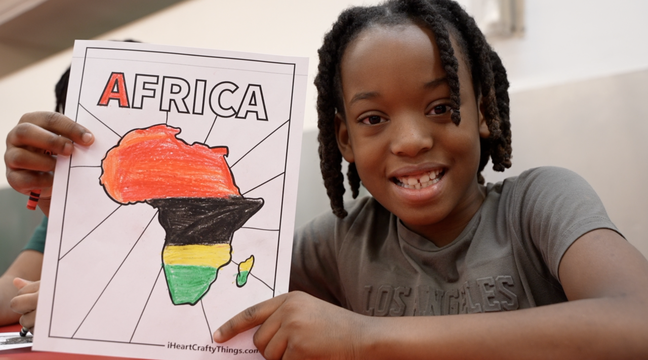 Students made Africa inspired art