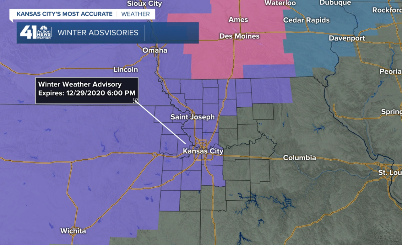 Winter Weather Advisory Tuesday