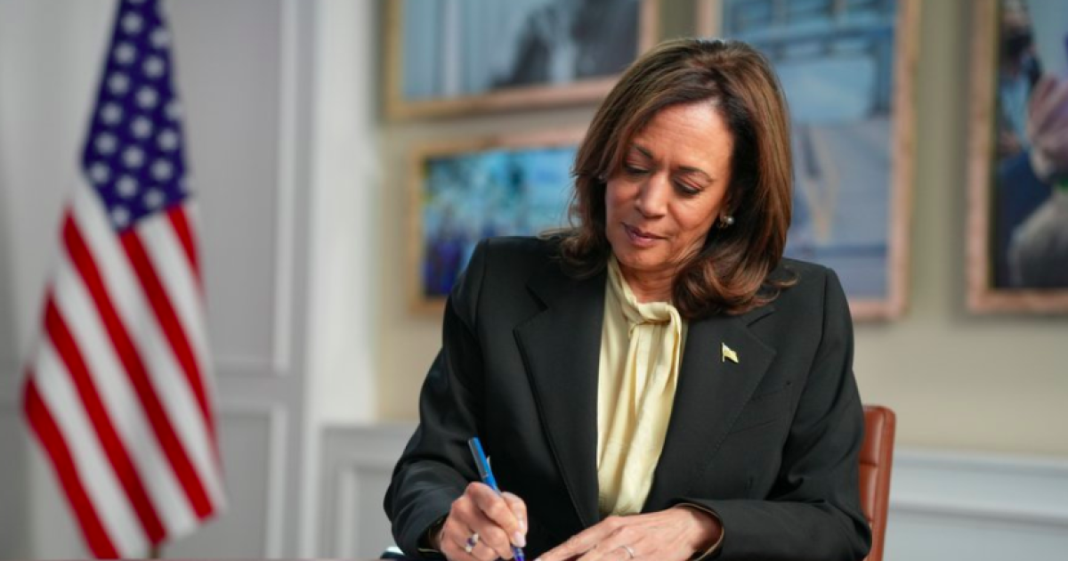 Harris signs forms declaring candidacy for president
