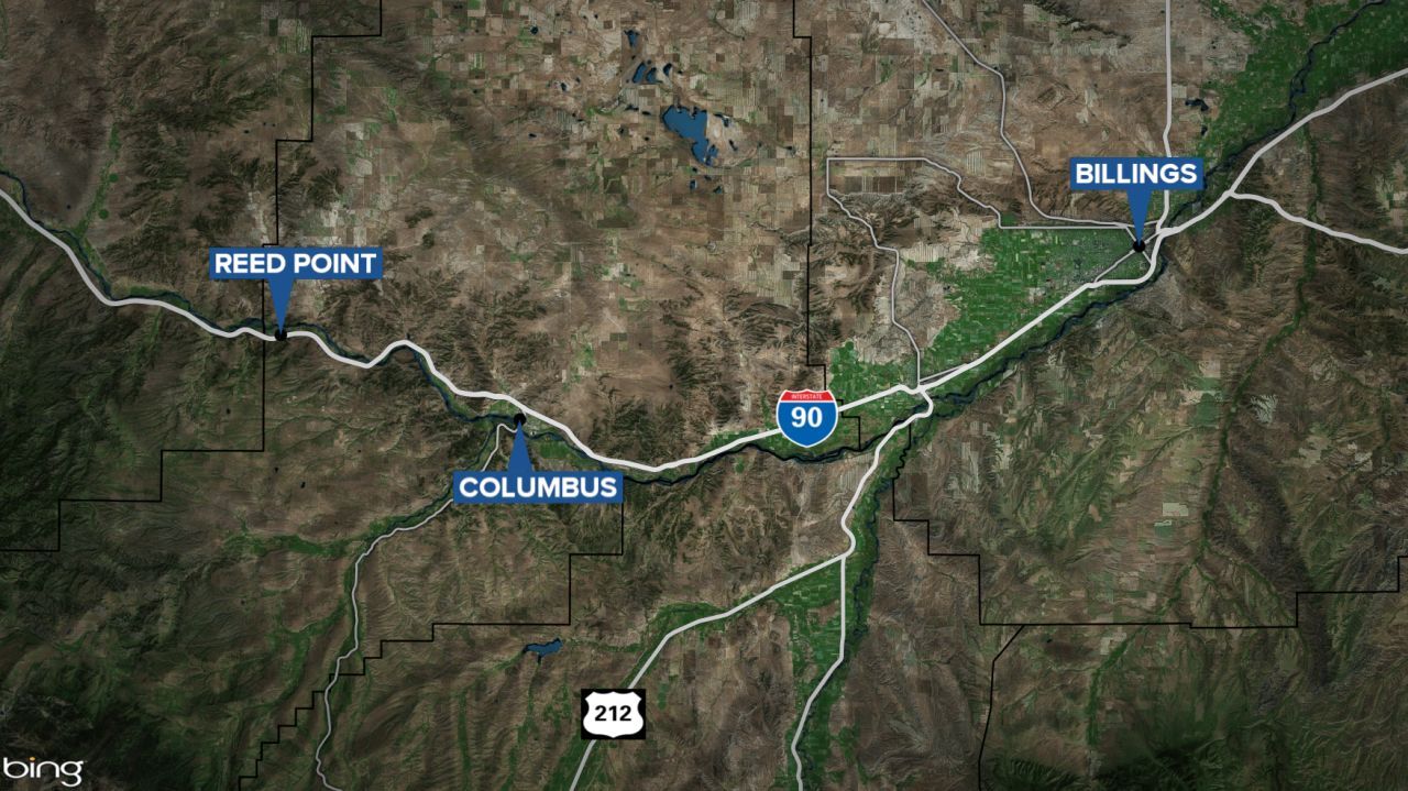 reed point columbus montana map