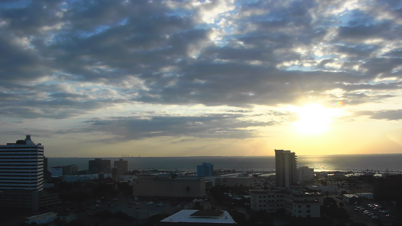 Mostly cloudy downtown sunrise 9-27-22