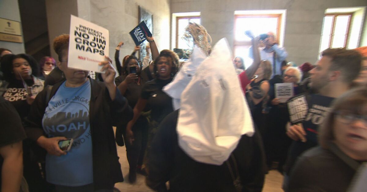 News Protesters rally as Tennessee passes new congressional map dividing Memphis Patsy Montesinos