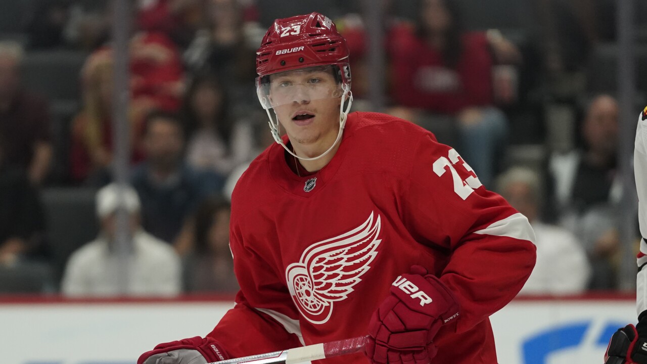 Red Wings: Second-year forward Lucas Raymond continues to shine