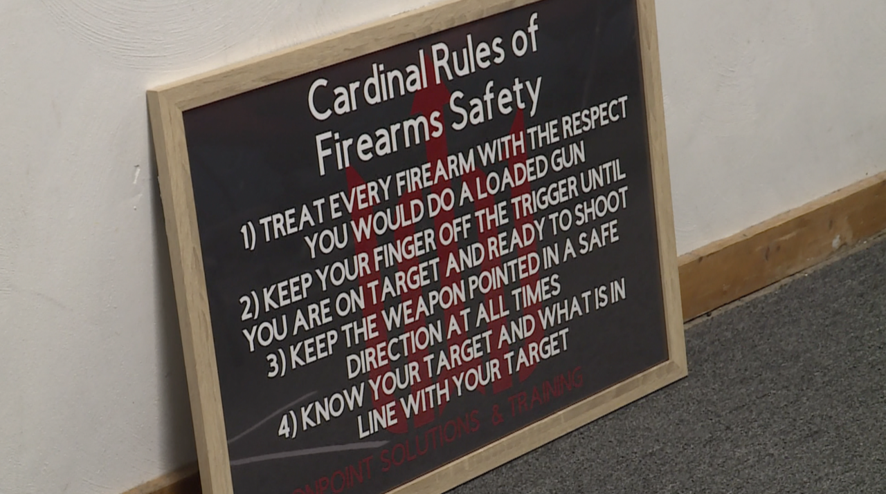 Firearms safety rules signs