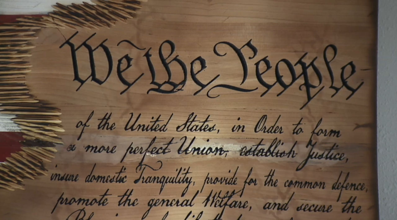 Henderson veteran handcrafts wooden American flags now displayed in 30 states