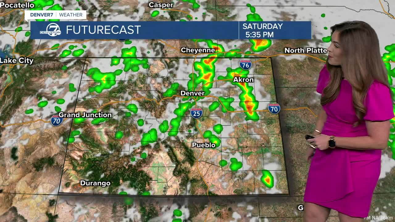 Evening storms in Denver metro; severe storms possible Saturday afternoon