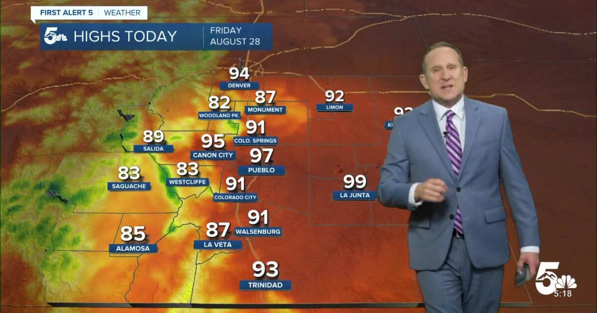 Kickoff weekend at the Colorado State Fair will be hot, with isolated storms