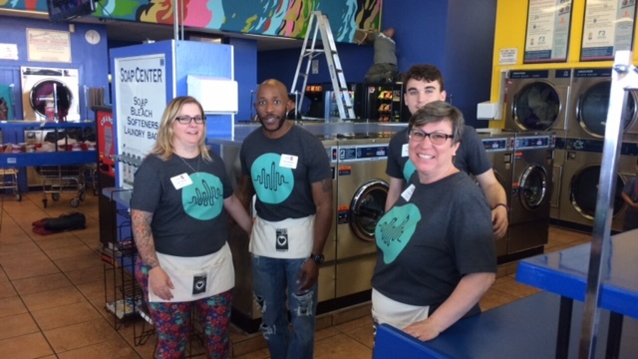 Laundromat gets a street art makeover