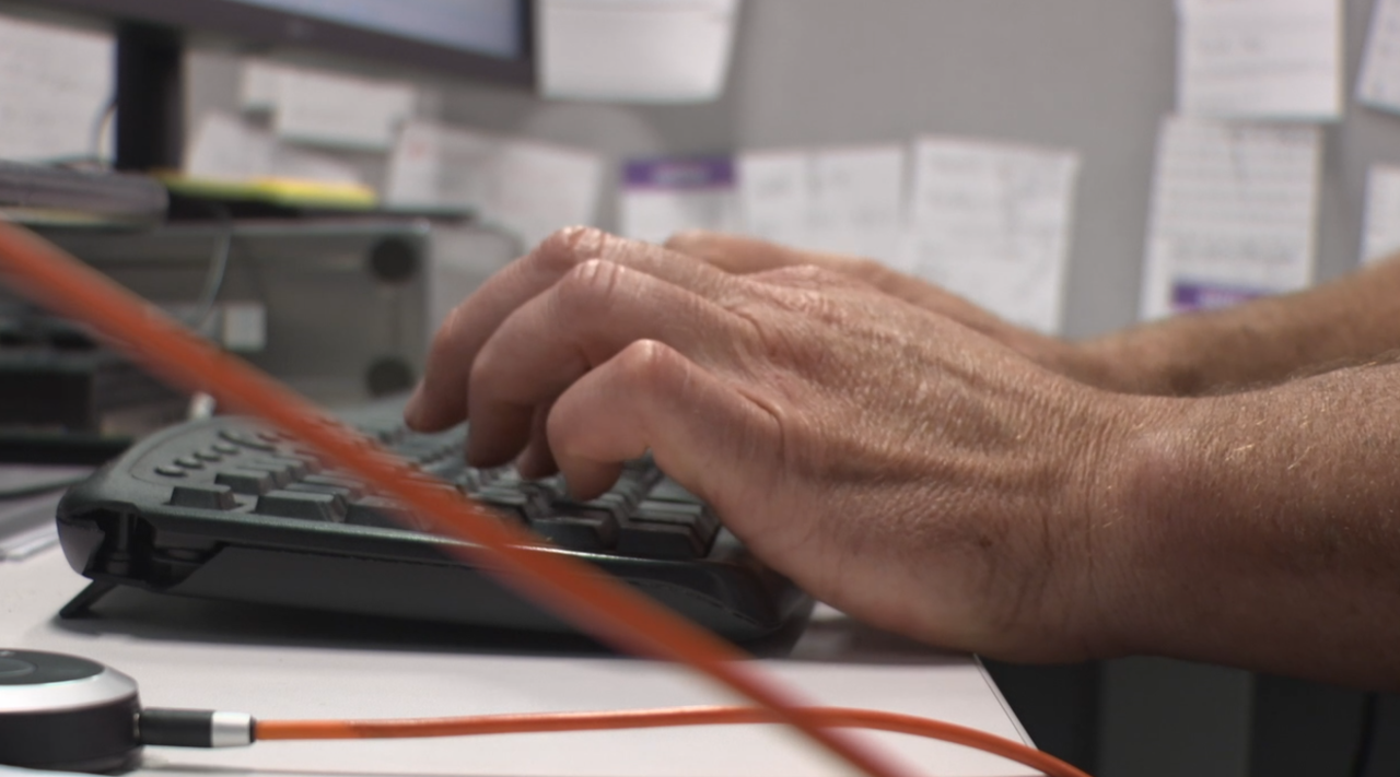 typing, office, keyboard, computer, work