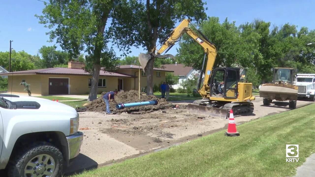 Water line breaks in Fort Benton