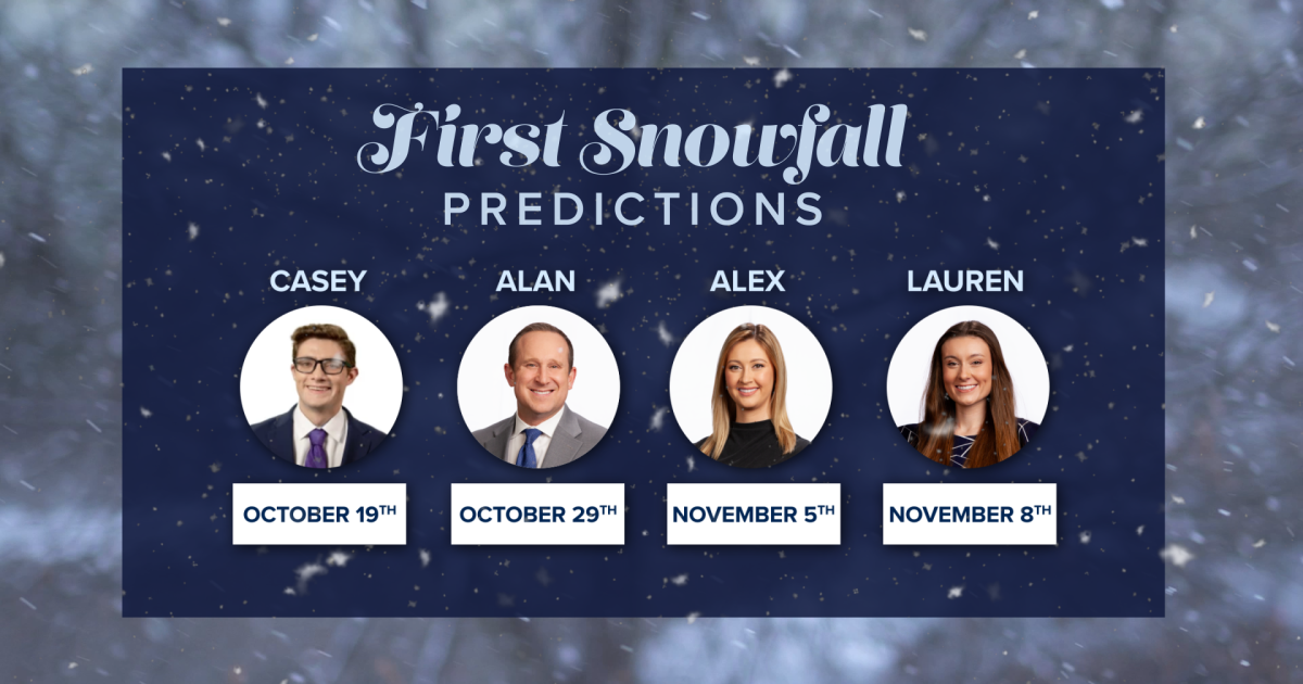 Predict First Fall The first alert weather team's predictions for the first snowfall of ...
