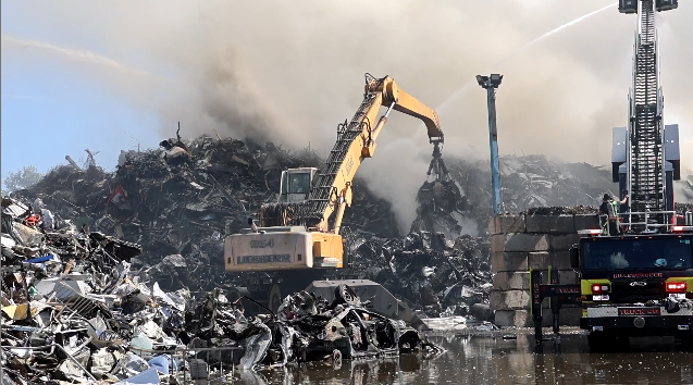 Heavy machinery used by Hillsborough County Fire Rescue