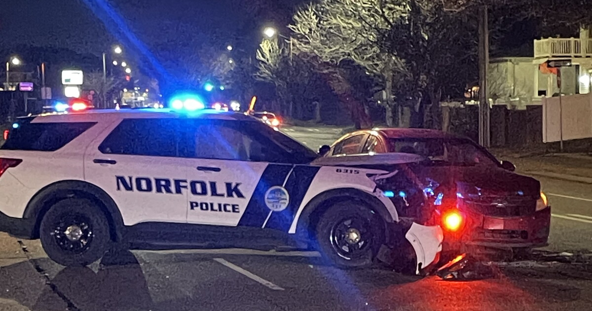 Investigation underway on two-car crash involving police vehicle: NPD