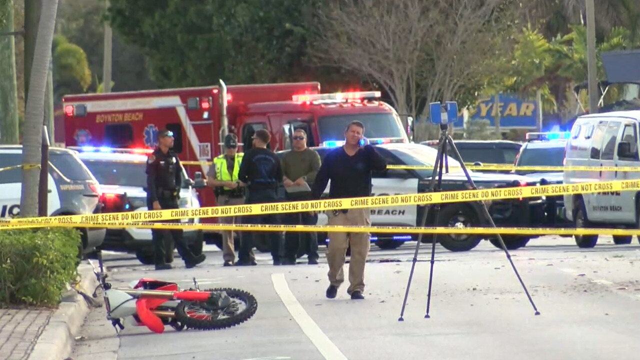 Boynton Beach police said a 13-year-old boy died Sunday afternoon during an attempted traffic stop.