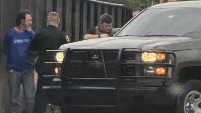 A man, who Martin County deputies described as intoxicated, was arrested after walking on the Martin County High School campus on April 8, 2025.