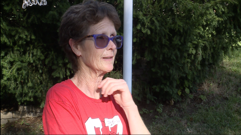 Brenda Dady lives near Indian Hills gas line break in Lexington, Mo.