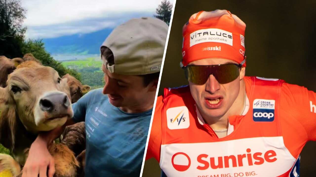 Swiss cross-country skier Janik Riebli goes from farm life to finish line in Italy