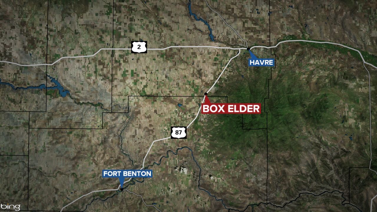 Box Elder Montana Map