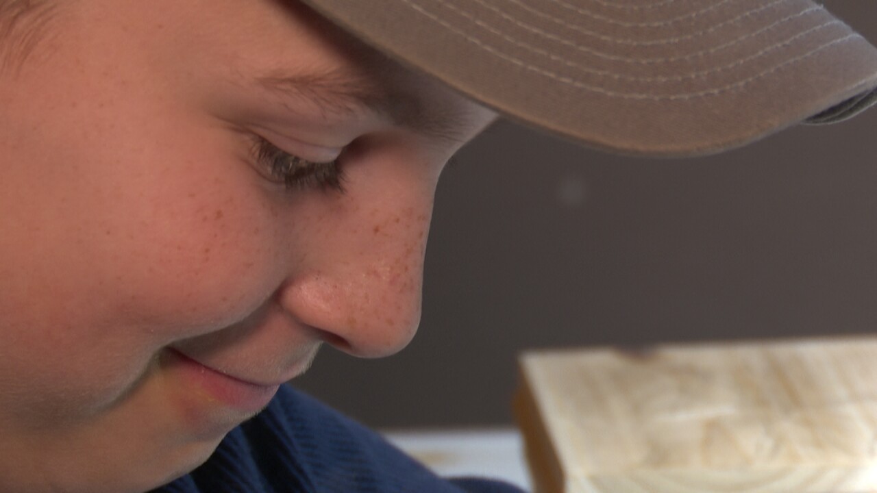 'Don't think I'd ever stop': Ten-year-old Billings boy runs wood-burned box business