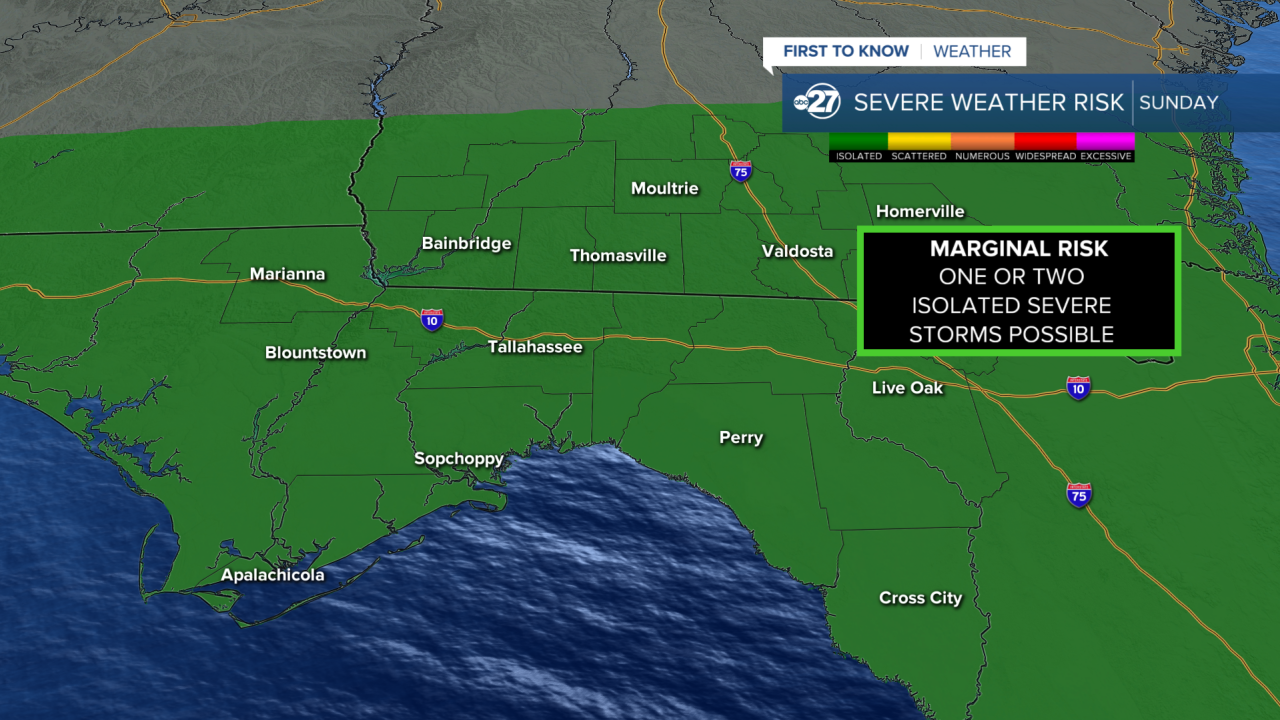 Sunday Severe Risk