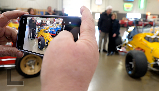 Family gathers to see restored race cars