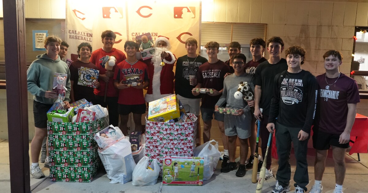 Calallen baseball collects toys to donate to Driscoll Children's Hospital for holidays