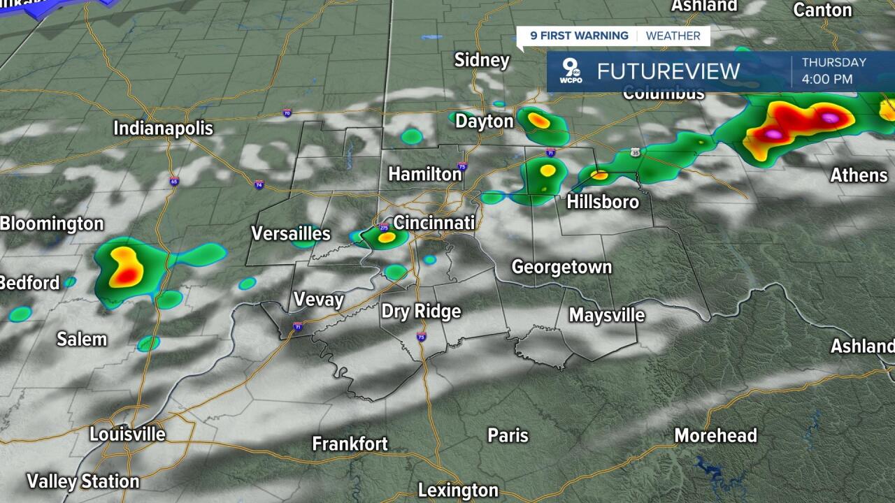 Thursday afternoon storms