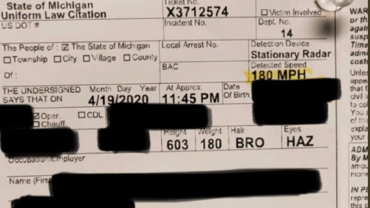 Msp Reminds Motorists No Excuses For Speeding After Driver Pulled Over For Going 180 In 70 Mph Zone