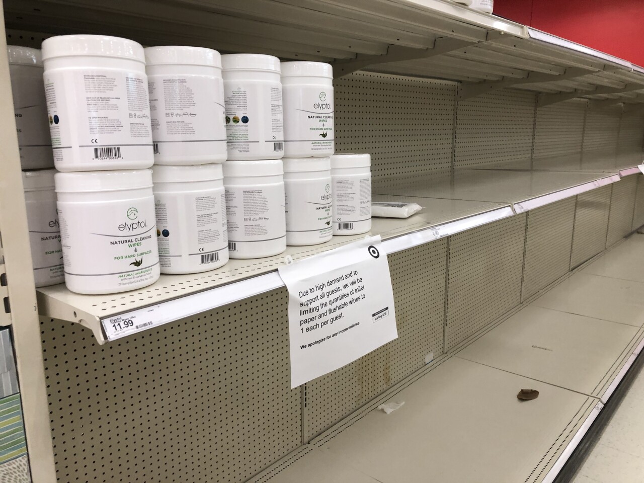 Target disinfecting wipes