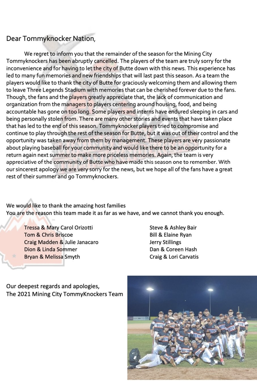 Tommyknockers release