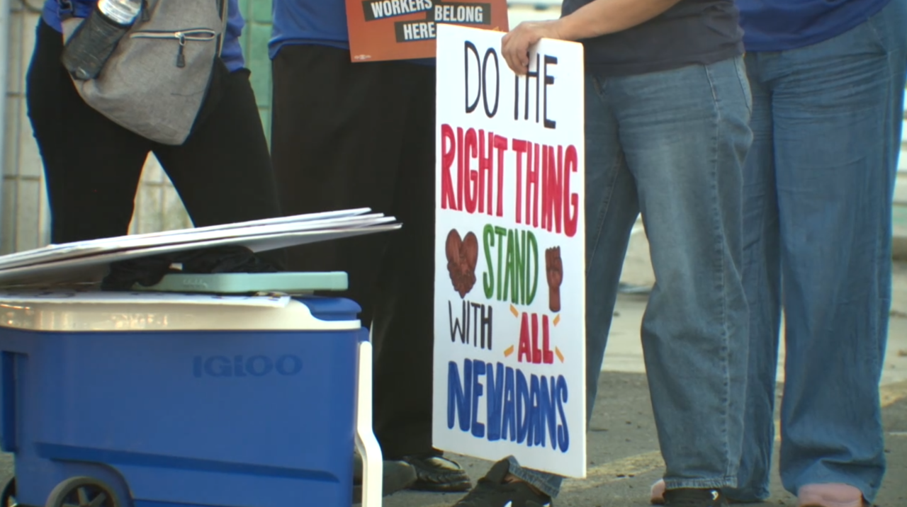 Nevada Immigrant Coalition rallies on May Day to demand worker protections