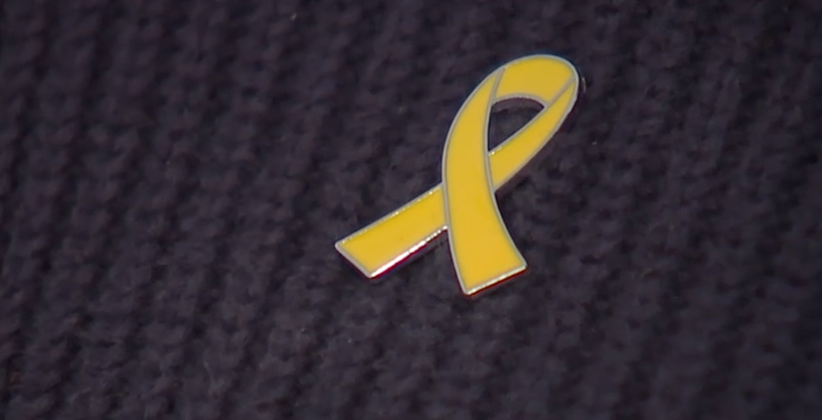 yellow pin israel hamas hostages