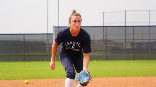 Carroll senior shortstop Kaeleigh Mendez