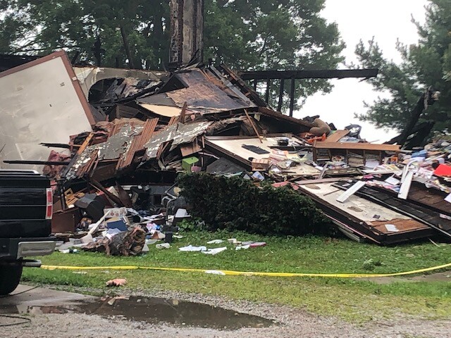 House explosion Wayne County Sterling