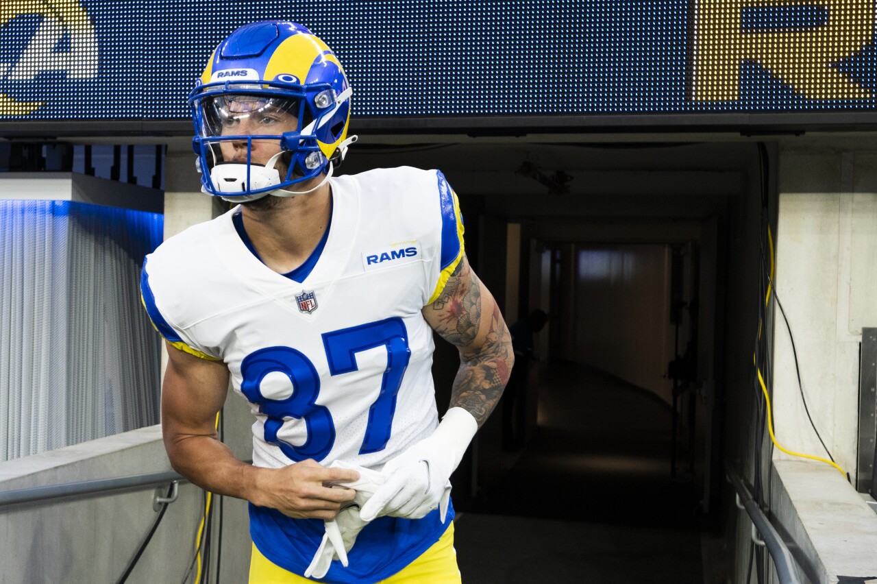 Los Angeles Rams tight end Jacob Harris, Nov. 7, 2021