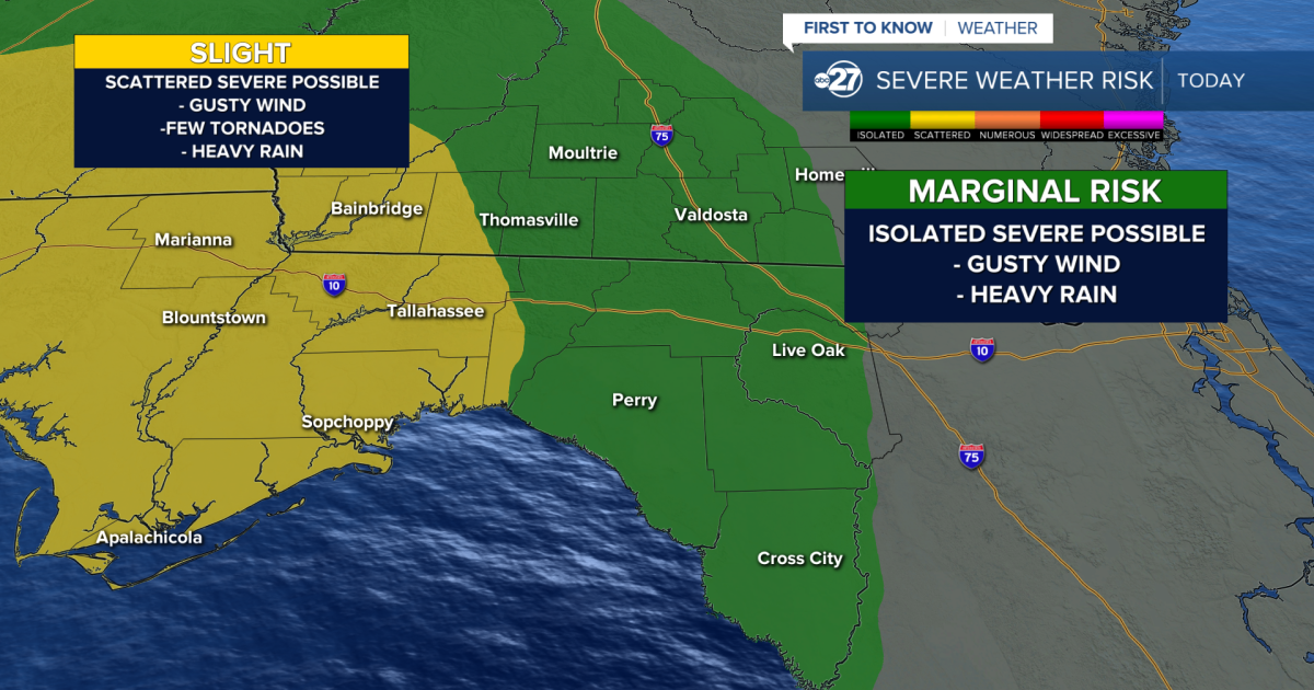 Isolated to scattered strong to severe storms possible Friday night