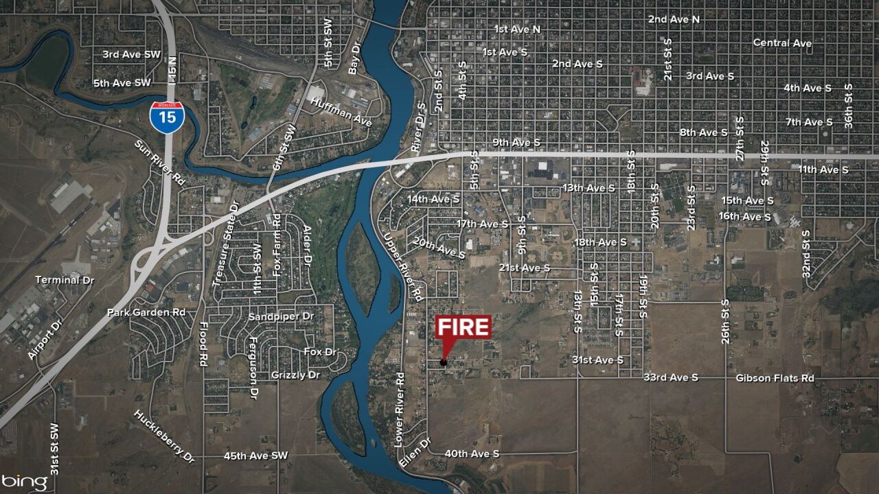 Garage Fire in Great Falls (July 1, 2025)