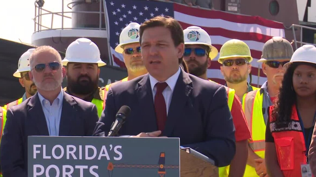 Florida Gov. Ron DeSantis speaks at a news conference in Jacksonville on March 4, 2022.jpg