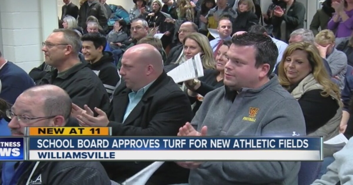 Williamsville School Board approves field turf
