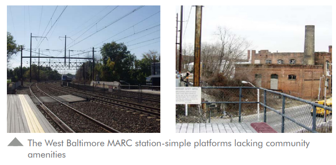 Current West Baltimore MARC station