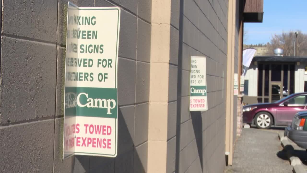 Bent Base Camp signs